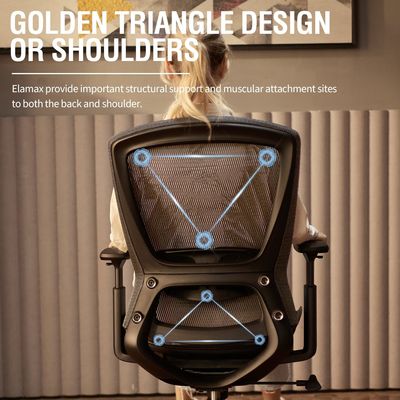 Chaise de bureau en treillis métallique à 360 rouleaux / réglable en hauteur / reclinable Chaise de bureau robuste et ergonomique