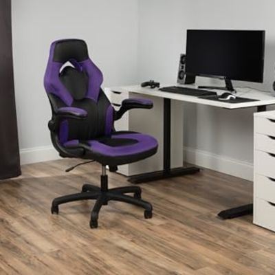 Salle de jeux d'ordinateur fauteuil de jeu ergonomique dos haut style de course 360 pivotant pour bureau PC