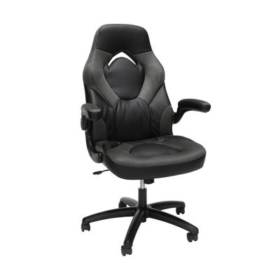 Chaise de jeu à dos élevé en cuir de style de course, ergonomie 360 pivotement, PC, fauteuil de bureau