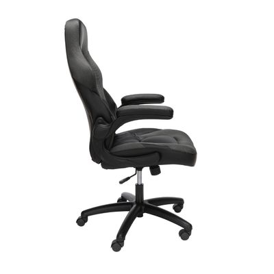 Chaise de jeu à dos élevé en cuir de style de course, ergonomie 360 pivotement, PC, fauteuil de bureau