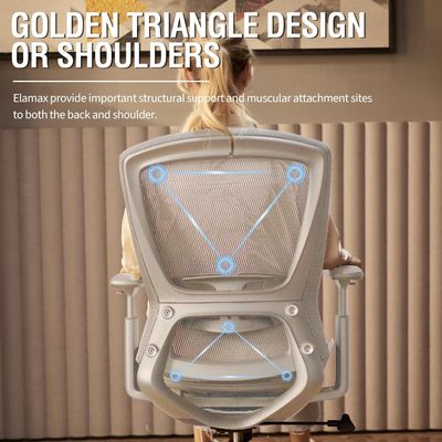 Chaise de bureau en maille avec dossier solide