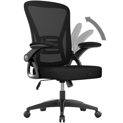 Chaise de bureau à dos moyen de conception moderne avec hauteur réglable pivotante et support lombaire