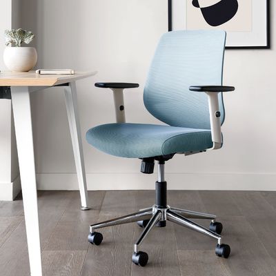 Chaise de bureau en treillis pivotant avec repos lombaire et accoudoirs réglables Poids de l'article 30 livres