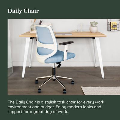 Chaise de bureau en treillis pivotant avec repos lombaire et accoudoirs réglables Poids de l'article 30 livres