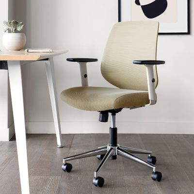 Chaise de bureau pour ordinateur à treillis pivotants 360 avec repos lombaire réglable et accoudoirs 30 lbs