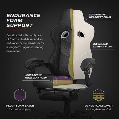 Chaise d'ordinateur ergonomie élégante pour adultes Poids maximum recommandé 275 livres