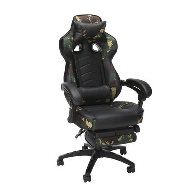 Chaise d'ordinateur pour ordinateur à 360 rouleaux ergonomique, jeu avec réglage de hauteur intégré du repose-tête