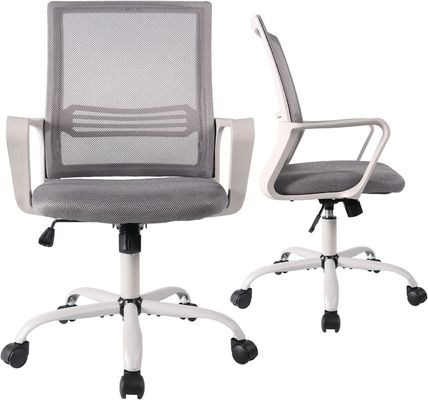 Chaise de bureau pivotante Silla Oficina Mesh Chaise de travail ergonomique Mid back pour le travail des adultes