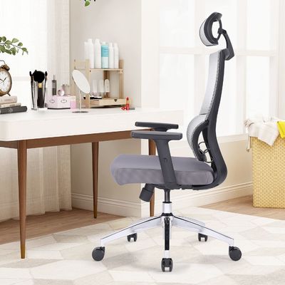 Chaise de bureau réglable en hauteur en forme de L Chaise de bureau pivotante pour adultes Travailler à domicile