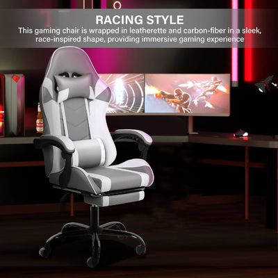 Poids de l'article 33 livres Chaise de jeu avec repose-pieds et soutien lombaire en tissu ergonomique