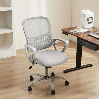 Matériaux Tâche de roulement à l'arrière de la maison Siège de bureau de bureau avec roues et support lombaire