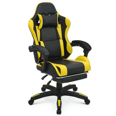 Emballage du courrier Chaise de jeu pour ordinateur personnalisée en couleur avec repose-tête et support lombaire