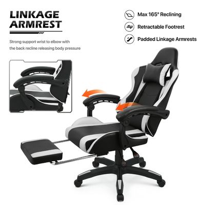 Personnaliser OEM ODM Chaise pivotante ALINUNU Chaise de jeu informatique avec appuie-tête et bassin lombaire