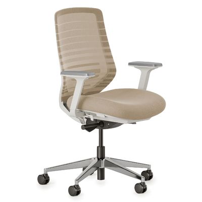 Chaise de bureau à domicile avec support lombaire réglable et pivotement 360