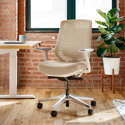 Chaise de bureau à domicile avec support lombaire réglable et pivotement 360