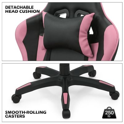 Chaise de jeu informatique ALINUNU 34,2 livres Ergonomie réglable avec appuie-tête et lombaire