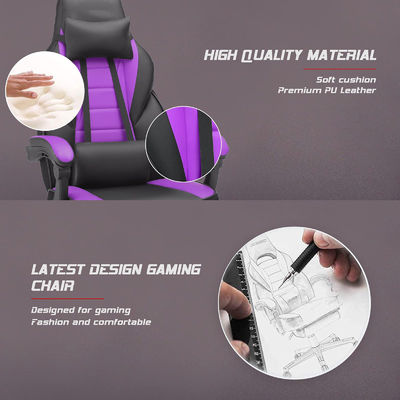 Chaise de jeu en tissu avec réglage de hauteur à 360 tours et fonction de fauteuil