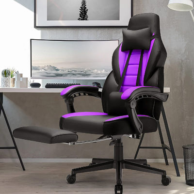 Chaise de jeu en tissu avec réglage de hauteur à 360 tours et fonction de fauteuil