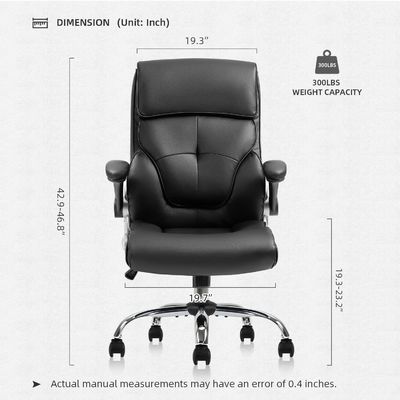 Chaise de bureau personnalisée de couleur à dos haut en lin