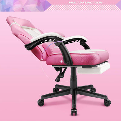 Personnaliser la chaise de jeu de style de course avec repose-pieds et repose-tête 21.7 &quot;D x 27.2&quot;W x 47&quot;H