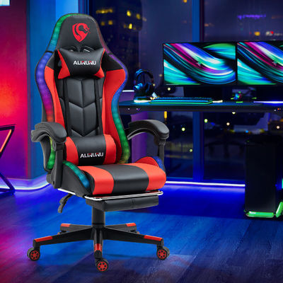Obtenez l'expérience de jeu ultime avec cette chaise de jeu en cuir RGB