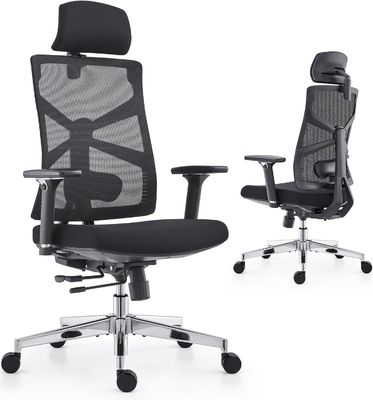 Chaise de bureau d'ordinateur à dos solide à dos haut avec dossier adaptatif et emballage de courrier Y