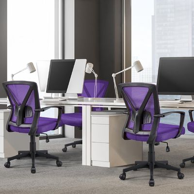 Chaise de bureau ergonomique à ascenseur à gaz avec couleur personnalisée et support lombaire réglable