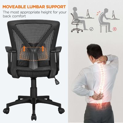 Chaise de bureau ergonomique avec couleur personnalisée et support lombaire réglable