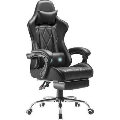 Salle de jeux d'ordinateur Chaise de jeu de course avec repose-pieds et massage