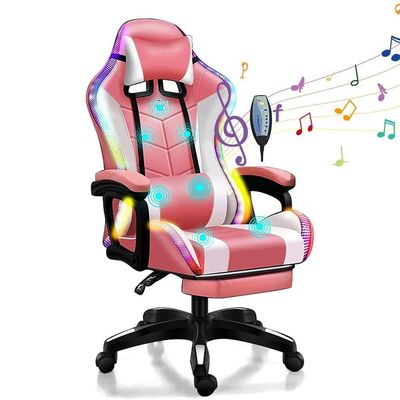 OEM ODM Chaise de jeu RGB avec haut-parleurs de massage à 7 points et fonctionnalités personnalisables