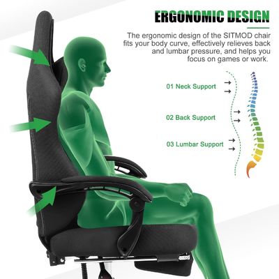 Améliorez votre expérience de jeu avec le fauteuil de jeu réglable en hauteur d'ALINUNU