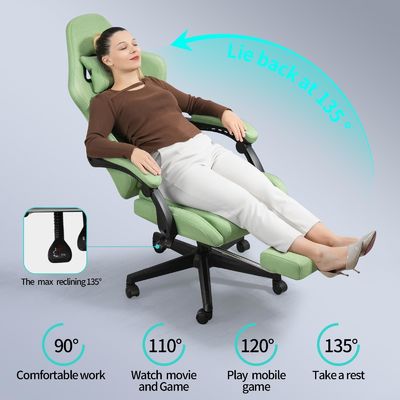 Chaise de jeu ergonomique avec repose-pieds et massage Poids maximum recommandé 300 livres