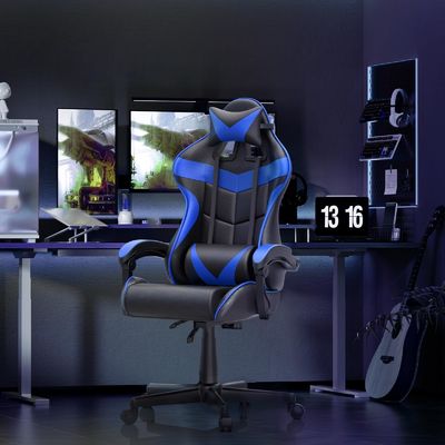 Chaise de jeu de course réglable en hauteur pour bureau et ordinateur 29&quot;D x 29&quot;W x 48&quot;H