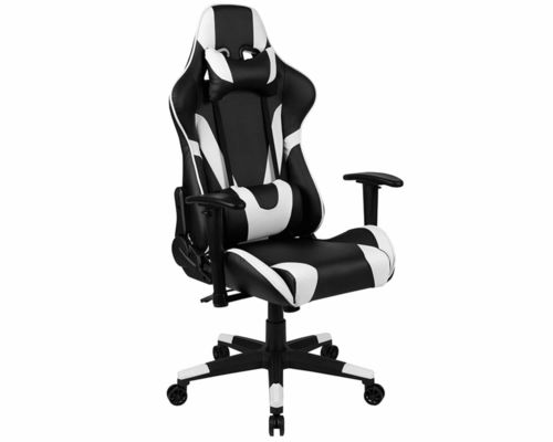 Chaise de jeu pour ordinateur de bureau ergonomique PC avec fonction de rotation 360 / réglage de la hauteur / repose-toi