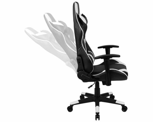 Chaise de jeu pour ordinateur de bureau ergonomique PC avec fonction de rotation 360 / réglage de la hauteur / repose-toi