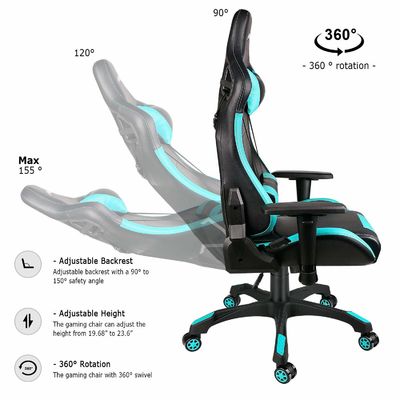 Améliorez votre jeu avec le fauteuil de jeu en cuir en PU