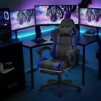 34.2 Pounds Poids de l'article ALINUNU Soutien lombaire Chaise de course ergonomique avec repose-pieds