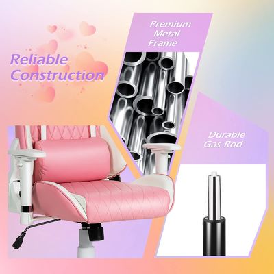 Chaise de jeu de course ergonomique réglable avec support lombaire Couleur personnalisée