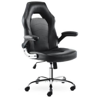 Chaise de jeu de course ergonomique ALINUNU Chaise d'ordinateur pivotante directe avec support lombaire