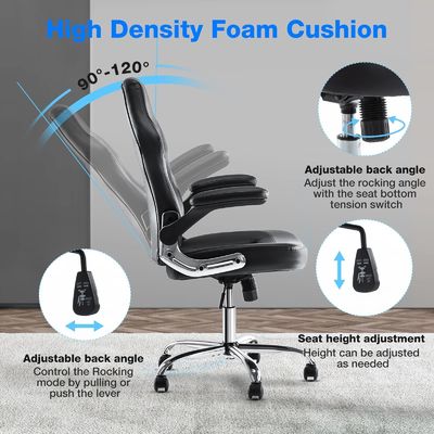 Chaise de jeu de course ergonomique ALINUNU Chaise d'ordinateur pivotante directe avec support lombaire
