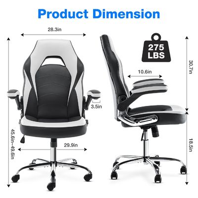 Emballage du courrier ALINUNU Chaise de jeu de course ergonomique avec support lombaire Couleur personnalisée