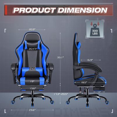 OEM ODM Chaise de jeu vidéo pour ordinateur de course avec repose-pieds et repose-tête en couleur personnalisée