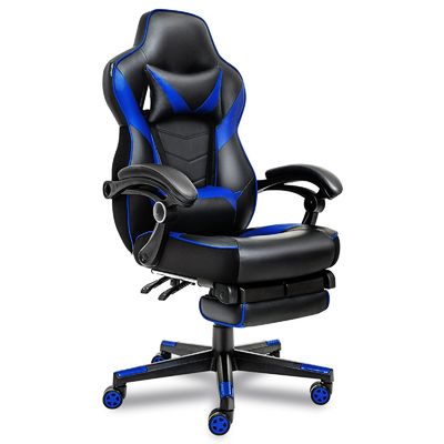 Mécanisme fonctionnel Chaise de jeu Alinunu avec repose-pieds, appuie-tête et soutien lombaire