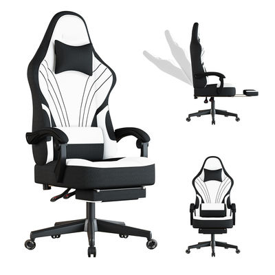 Chaise de jeu de bureau avec repose-pieds et dimensions du produit 25 &quot;D x 23&quot; W x 53 &quot;H