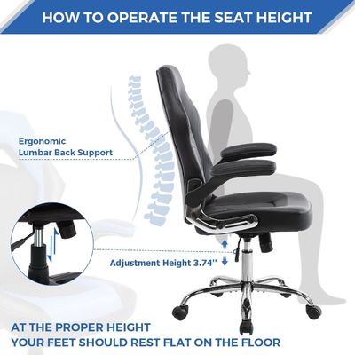La chaise de jeu ergonomique d' ALINUNU avec support lombaire 360 rotation et réglage de hauteur