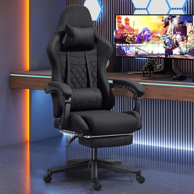 Chaise de jeu informatique personnalisée de couleur ergonomique réglable avec repose-pieds et massage