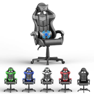 Obtenez la chaise de jeu en PU avec un massage de 33&quot;D x 24&quot;W x 49.2&quot;H