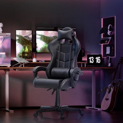 Fournir directement une chaise de joueur ergonomique de style moderne avec massage et cuir synthétique