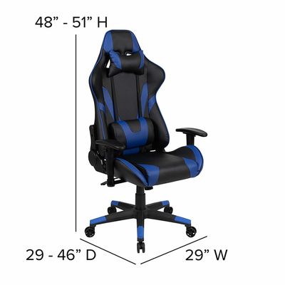Une chaise de jeu de design moderne avec pivot réglable et une capacité de 280 livres