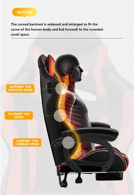 Améliorez votre installation de jeu avec la chaise de jeu de massage PC ALINUNU avec LED et haut-parleurs